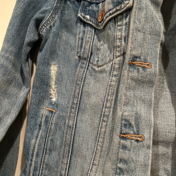 Jean Jacket Distressed y2K denim size XS TP old navy - Picture 4 of 7